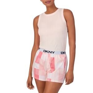 DKNY Pink Striped Casual Shorts Size M Women’s Loungewear